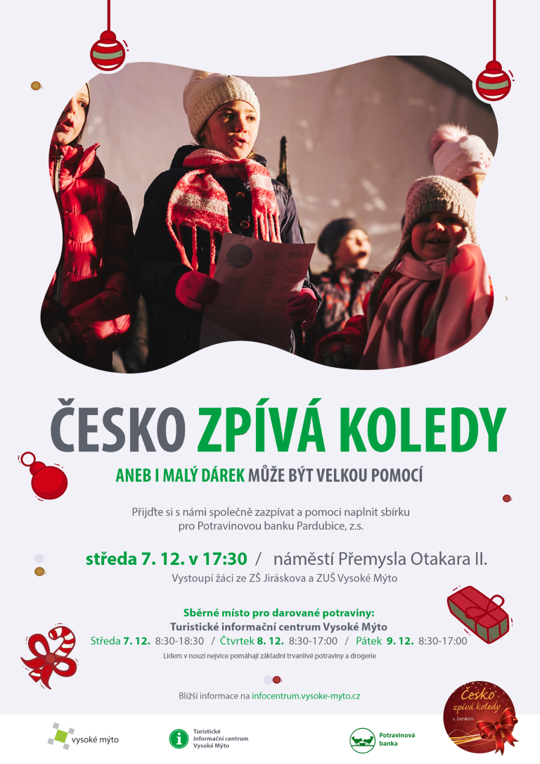 česko zpívá koledy finále plakát Střední